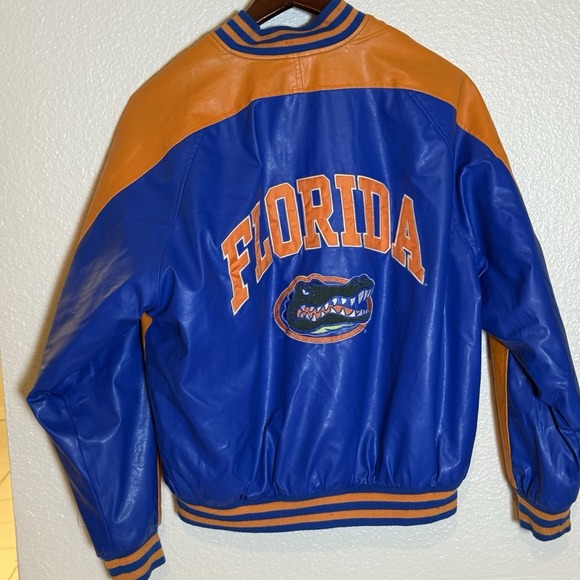 University Of Florida Gators Vintage Steve & Barry's Faux  Leather Jacket Size M - Picture 9 of 16